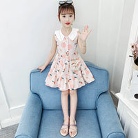 Children's Cotton Stylish Internet Celebrity Dress Summer Clothing