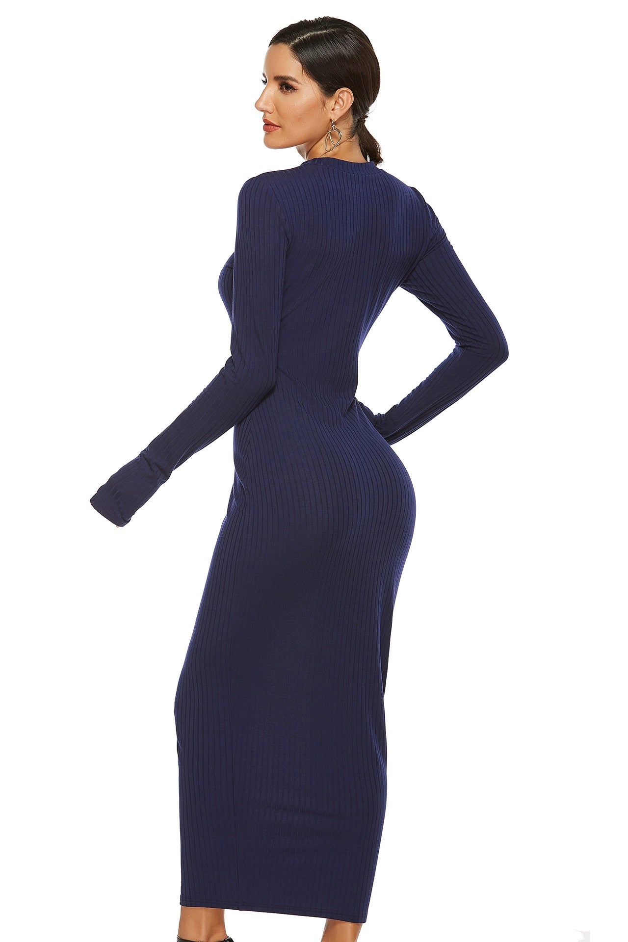 Long Sleeve Knitted Dress Long Sleeves Dress