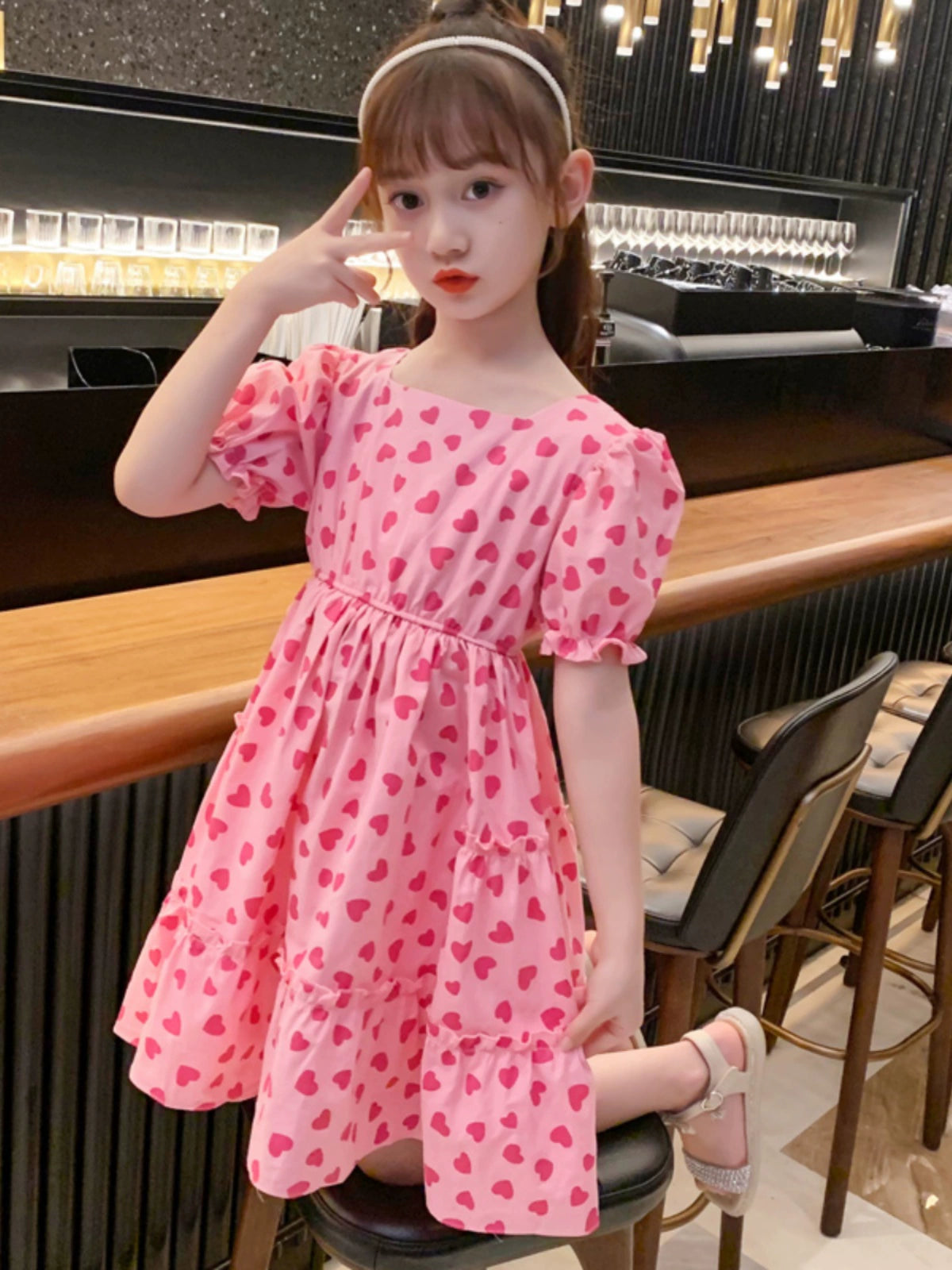 Princess Dress Summer Fashionable Girl Heart Thin Children's Clothing