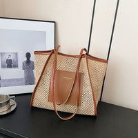 Bag Female Summer Cut Out Work Clothing Straw Woven Bag