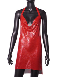 Instagram Light Diamond Halter Strap Dress for Birthday Party