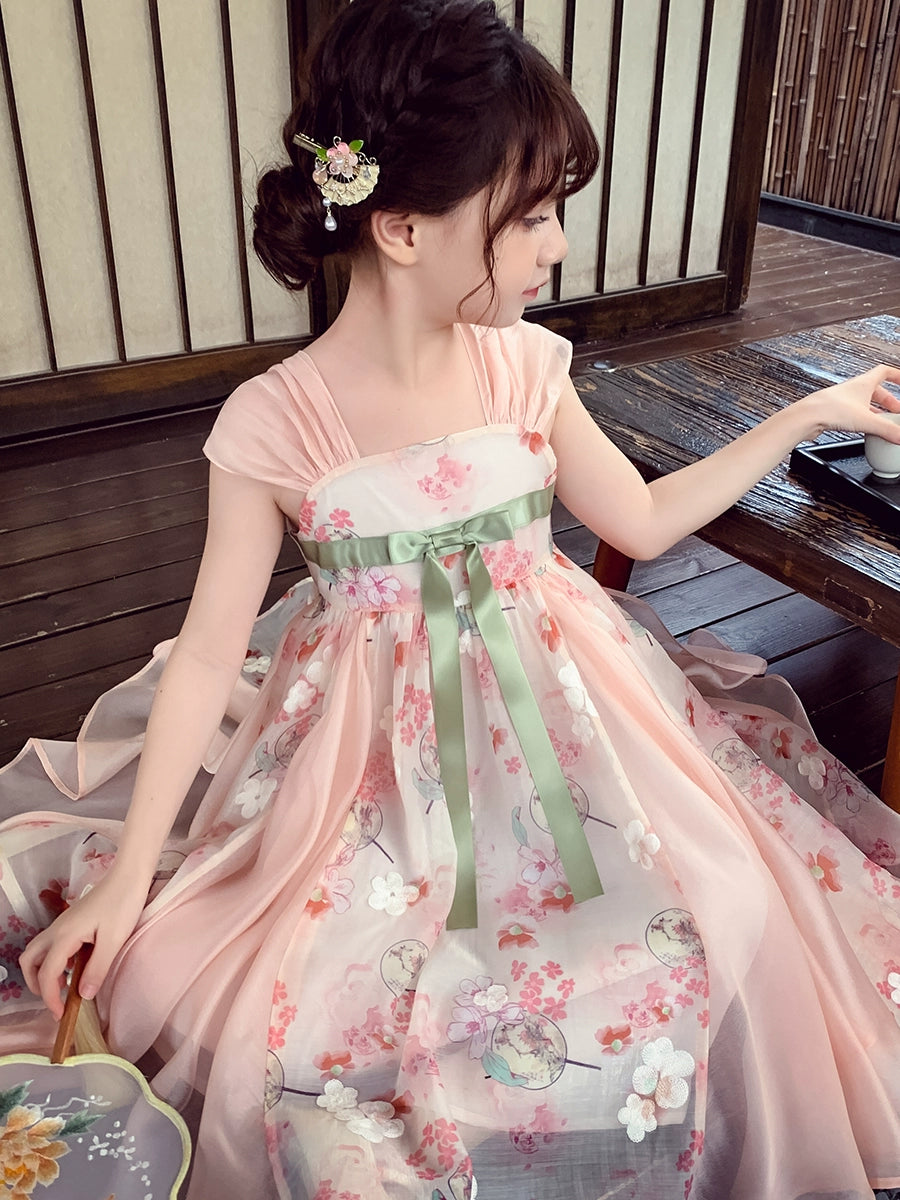 Summer Clothes Western Style Sleeveless Little Girl Super Fairy Dress