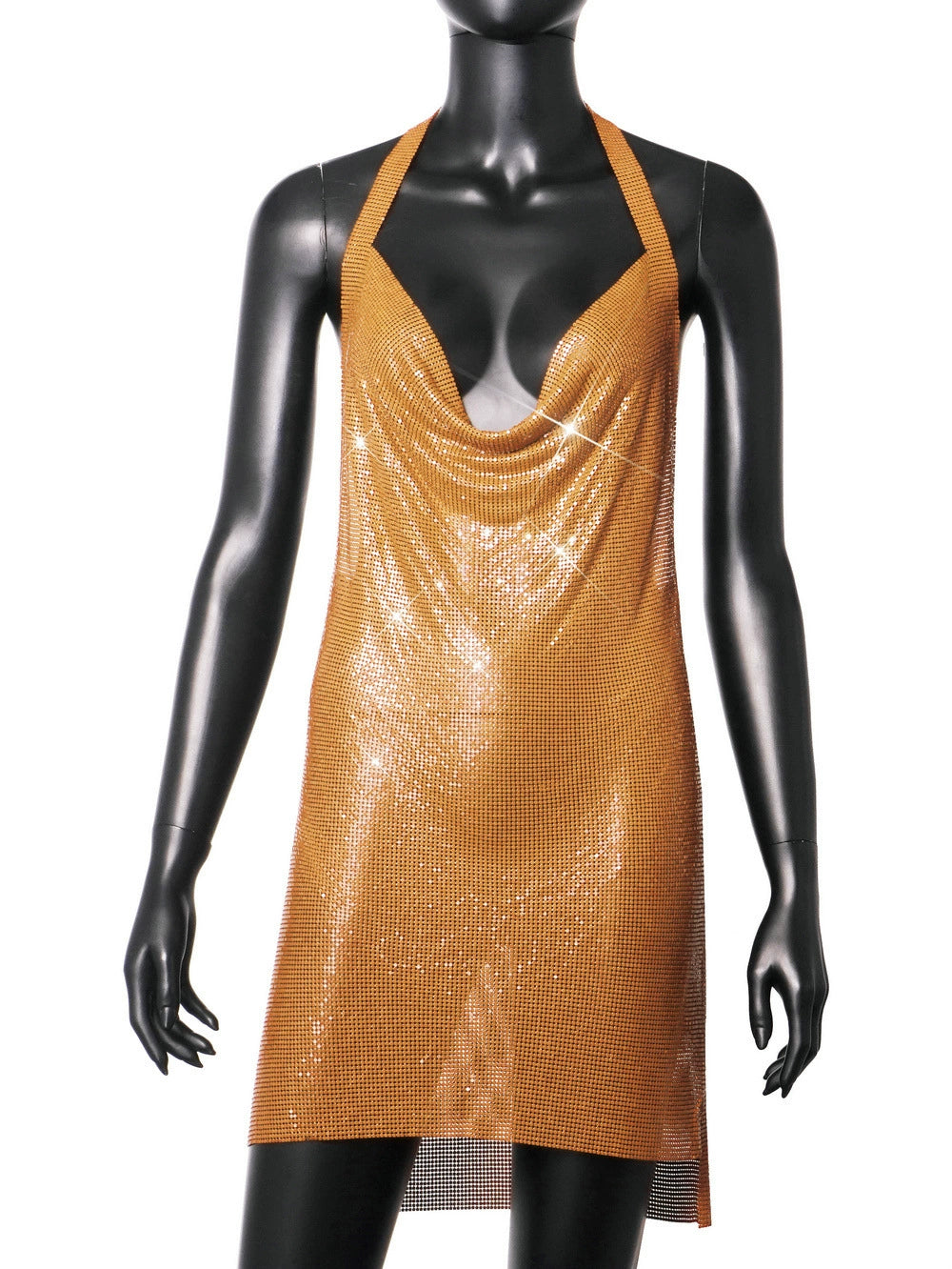 Instagram Light Diamond Halter Strap Dress for Birthday Party