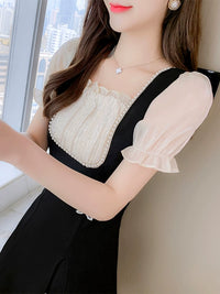 Women's Dress Summer Fashion Slim Looking Short Sleeve