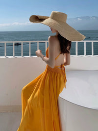 Super Fairy Sexy Bare Back Bali Chiffon Dress