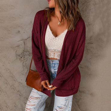 Fashion Wind Stylish Cardigan Warm Long Sleeves Knitwear