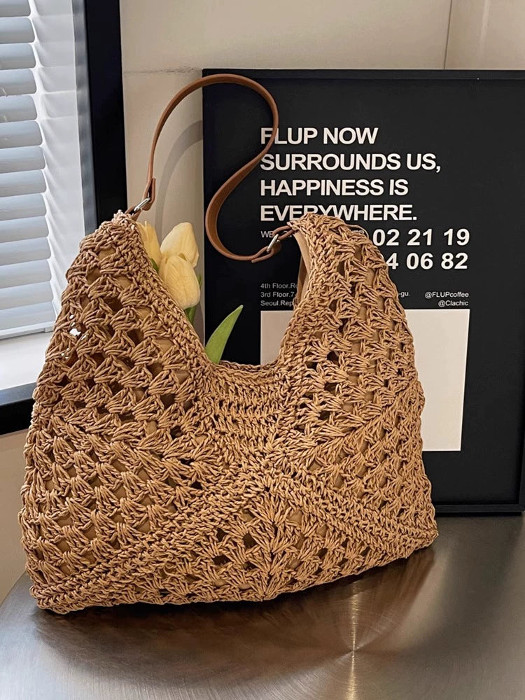 Bag Female Online Influencer French Seaside Holiday Straw Woven Bag