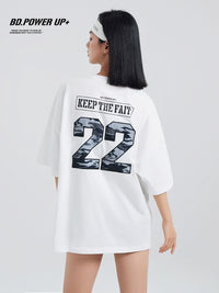 Camouflage Affixed Cloth Embroidered Men's All-Match Cotton Short-Sleeve T-shirt