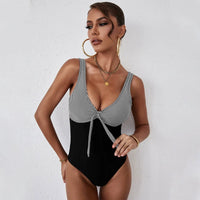 Diramon 2022 Summer New Swimsuit Women's Fashion Leopard Print Mesh Stitching Sexy One Piece Swimsuit 441022