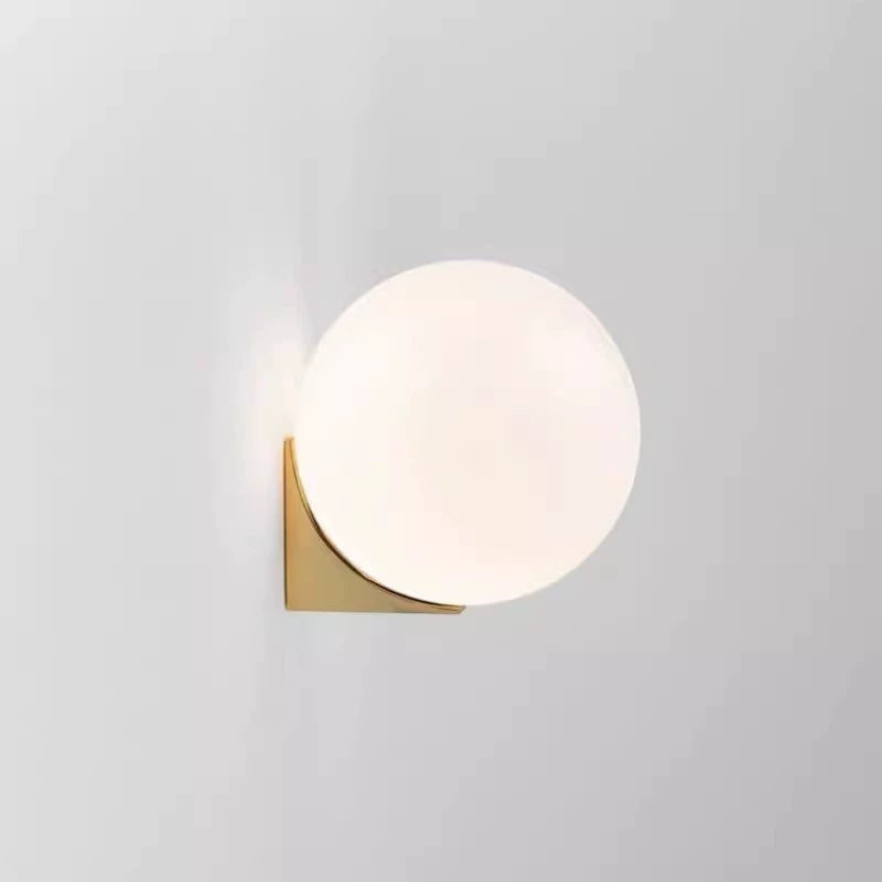 Nordic Style Wall Lamp Minimalist Modern Art Designer Special Creative Glass round Ball Decoration Aisle Bedroom Bedside Lamp