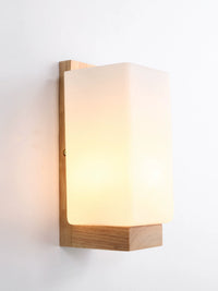 Led Wooden Bedroom Voice Control Intelligent Nordic Style Wall Lamp