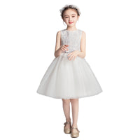 Girl Dress Princess Dress Tulle Tutu Short Little Flower Girl 61 Dress Host Kids Costume for Piano Performance Summer