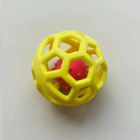 Hollow Ball Puppy Toy Cat Toy TPR Plastic Rubber Ball Christmas Bell Pet Toy Ball