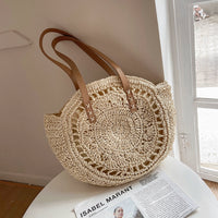 Bag Female Online Influencer round Seaside Holiday Straw Woven Bag