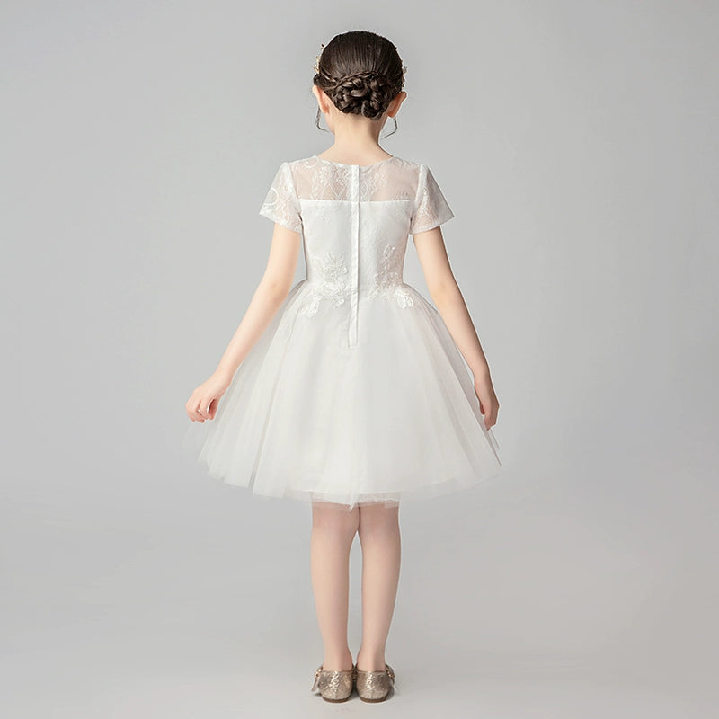 Tulle Tutu Stylish Short-Sleeved Dress Children's Dress