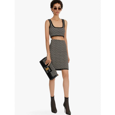 New Fashion Jacquard Slim-Fit Bar Two-Piece Set