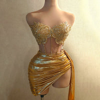 Summer New Performance Dress Nightclub Club Temperament Slim dress Music Festival Model Catwalk Banquet Party Watch