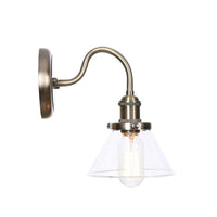 Fashion Minimalist Study Bedside Modern Retro Industrial Style Iron Art Electroplating Machinery Single Section Decorative Bronze Wall Lamp