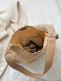 Women's Bag Easiest for Match Shoulder Seaside Work Clothing Straw Woven Bag