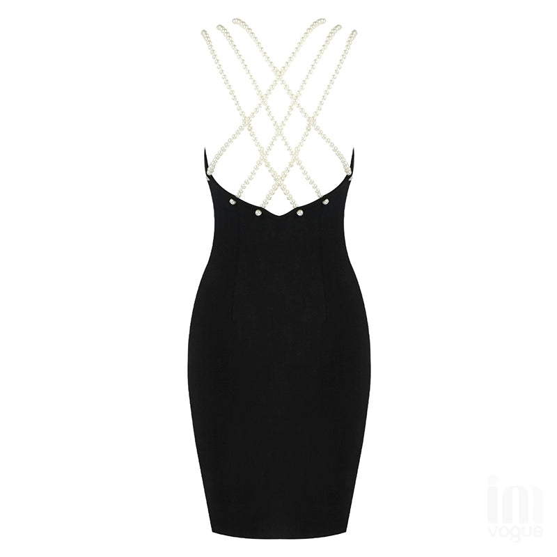 Bare Back Slim-Fit Party Party Dress Bandage Dress