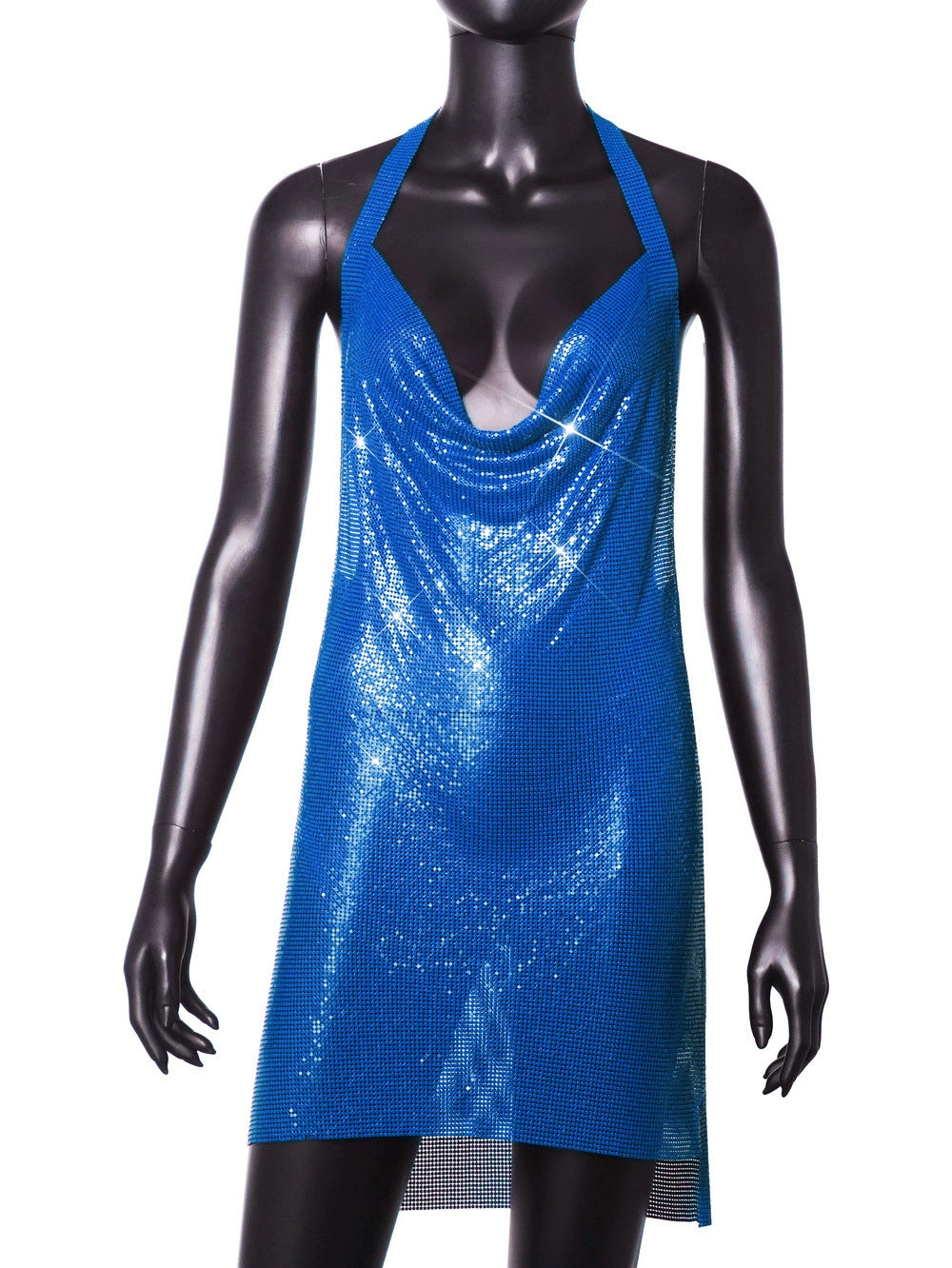 Instagram Light Diamond Halter Strap Dress for Birthday Party