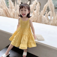 Stylish Summer Children's Casual Thin Vest Slip Dress