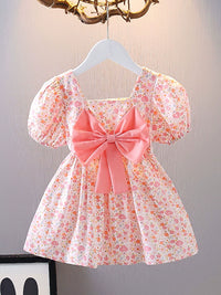 Little Girl Princess Floral-Print Dress