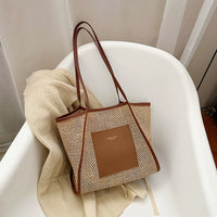 Bag Female Summer Cut Out Work Clothing Straw Woven Bag