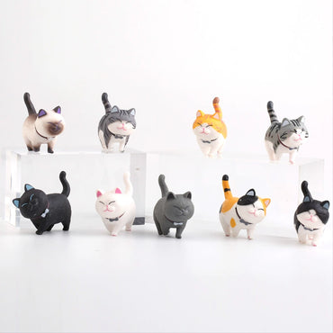 Solid Chi's Sweet Cat Cake Decoration Cute Kitten Birthday Baking Decoration Chubby Cat Toy Doll Crystal Version