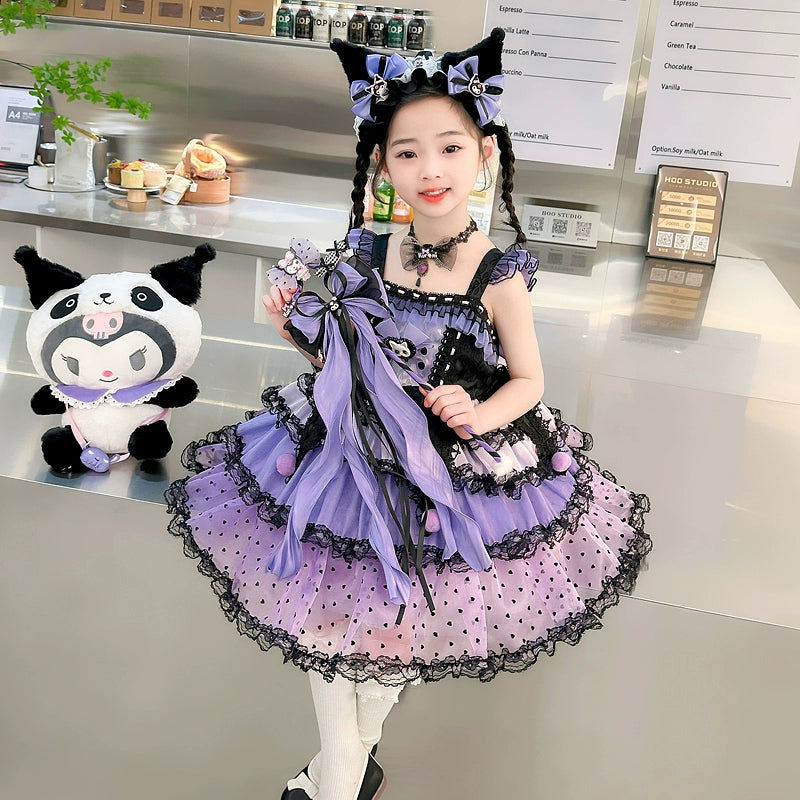 western princess dress Girls Lolita Princess Dress Summer Western Girl Sleeveless Sweet Cosplay Gown