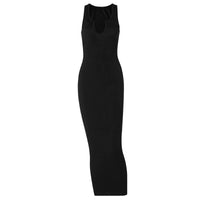 Sexy Dress U-neck Sleeveless Slim Dress Dress U Neck Sleeveless Slim Fit Dress