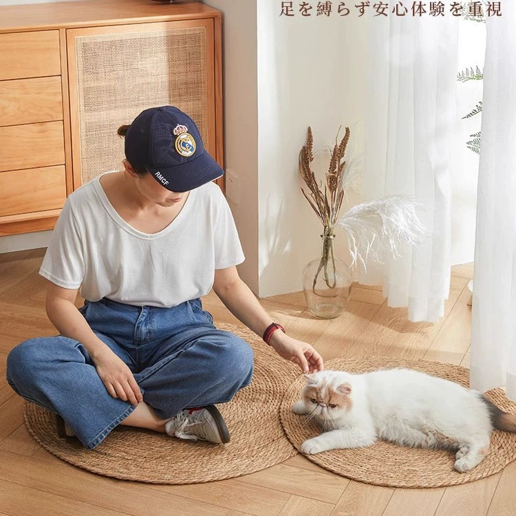 Papyrus Cat Scratch Board Large Grinding Claw Cat Toy Abrasion Resistant Scratch-Resistant Scratch-Resistant Scratching Basin Integrated Cat Nest Rattan Cat Mattress