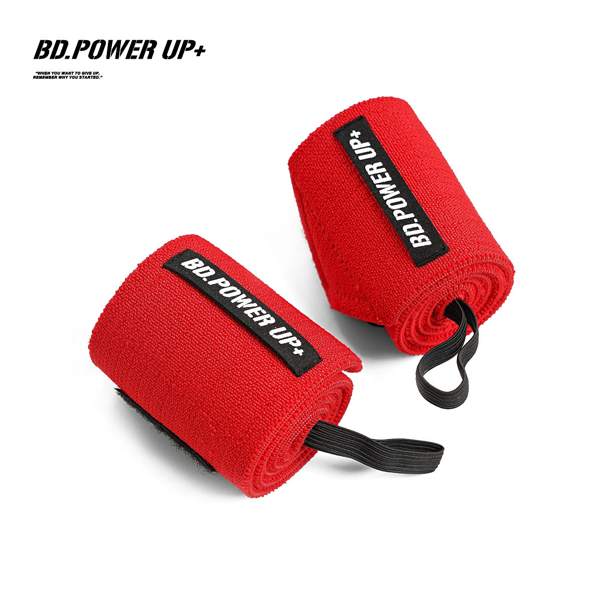 BD. Power up + Strength Winding High-Pressure Wristband Men's Fitness Training Professional Squat Bench Press Sports Protective Gear