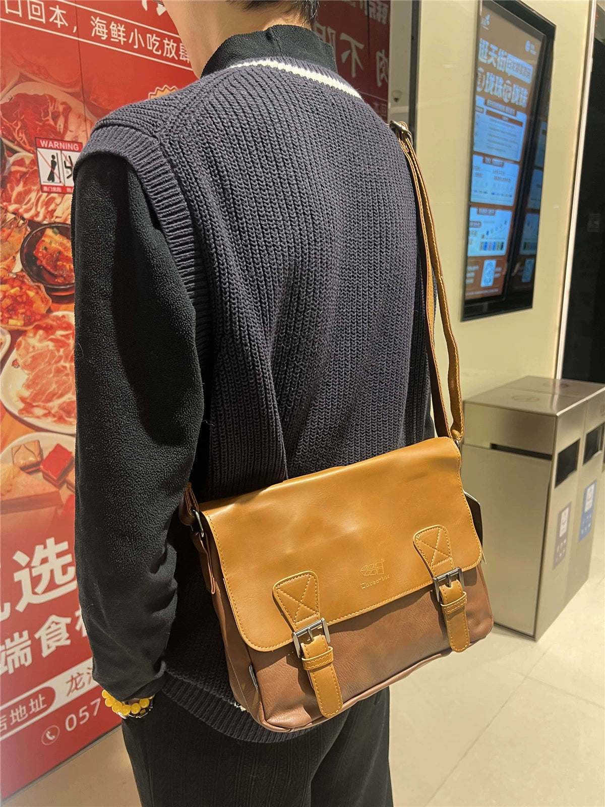 Retro Men Casual Shoulder Messenger Bag