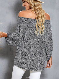 Off-the-Shoulder Fashion off-Neck Trendy Loose Chiffon Shirt