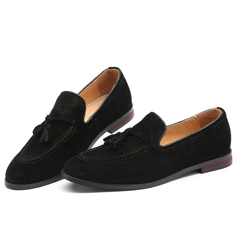 Men's Summer Party Shoes Non-Slip Loafers Moccasins Frosted Men's Shoes