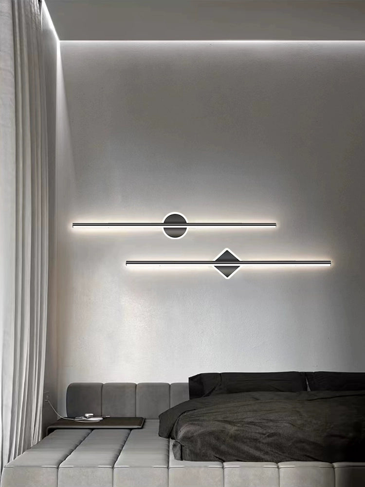 Minimalist Modern Bathroom Bench Study Mirror Headlight