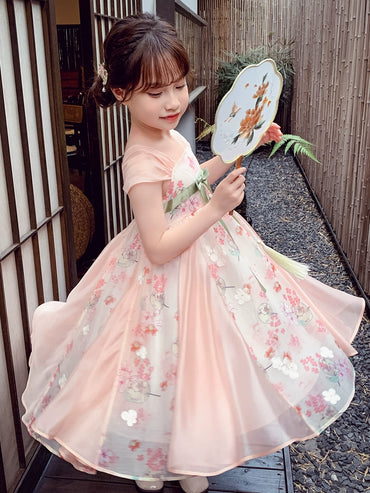 Summer Clothes Western Style Sleeveless Little Girl Super Fairy Dress