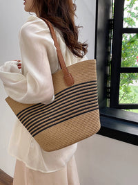 Retro Fancy Large Capacity Vacation Straw Woven Bag