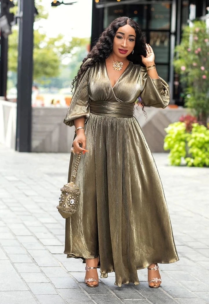 Luxury Evening Gown Fat Women Party Long Dress Big Size Lady