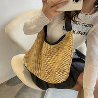 Women's Bag Niche Style Summer Easiest for Match Retro Straw Woven Bag