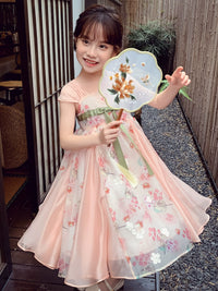 Summer Clothes Western Style Sleeveless Little Girl Super Fairy Dress