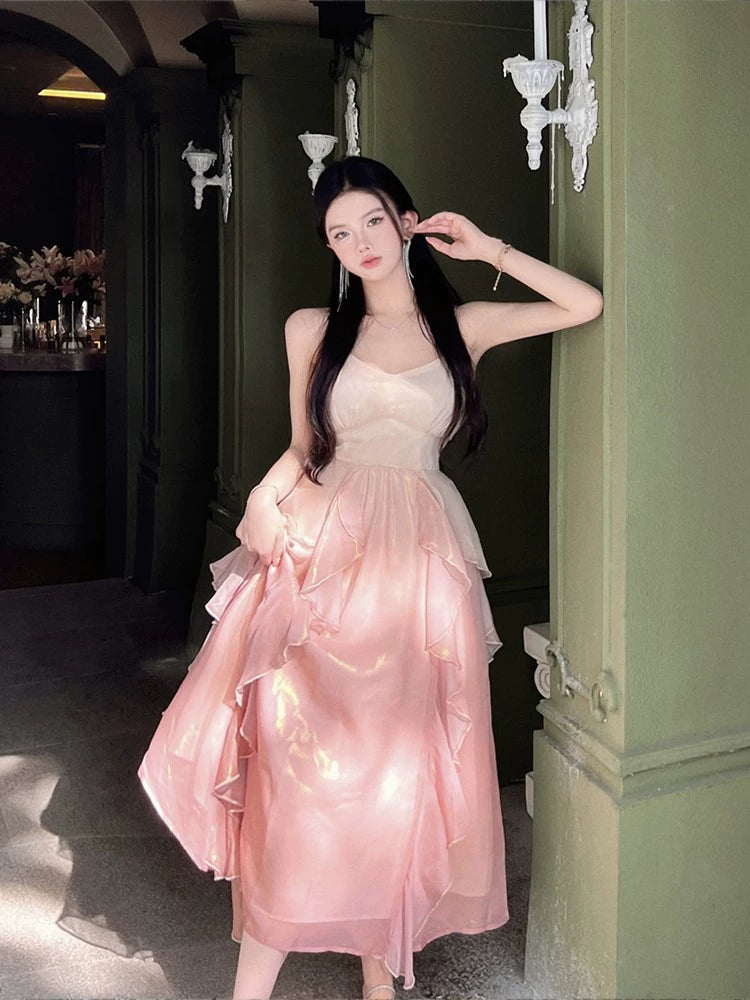 mm Loose-Fit Sweet Sexy Fairy Princess Sling Dress