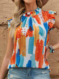 T-shirt Fashion Color Print Stylish Sleeveless Vest