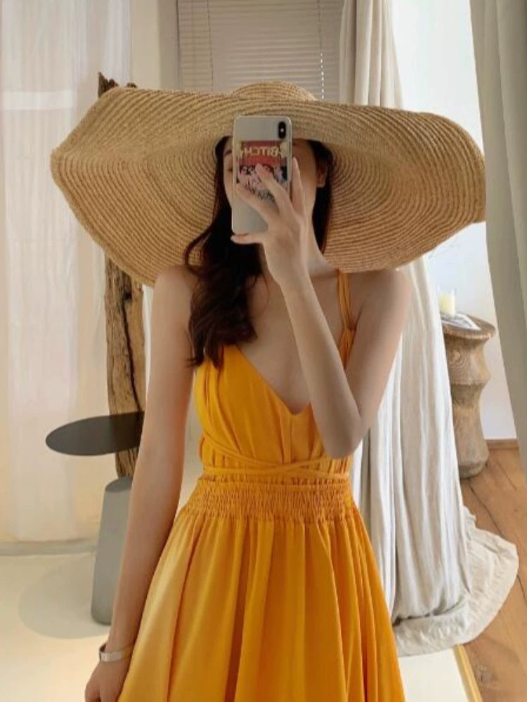 Super Fairy Sexy Bare Back Bali Chiffon Dress