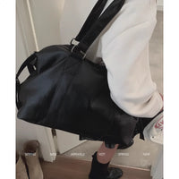 Trendy Cool Satchel Travel Bags Women's 2024 New Arrival K-style Casual Tote Bag Large-Capacity Crossbody Bag Luggage Bag