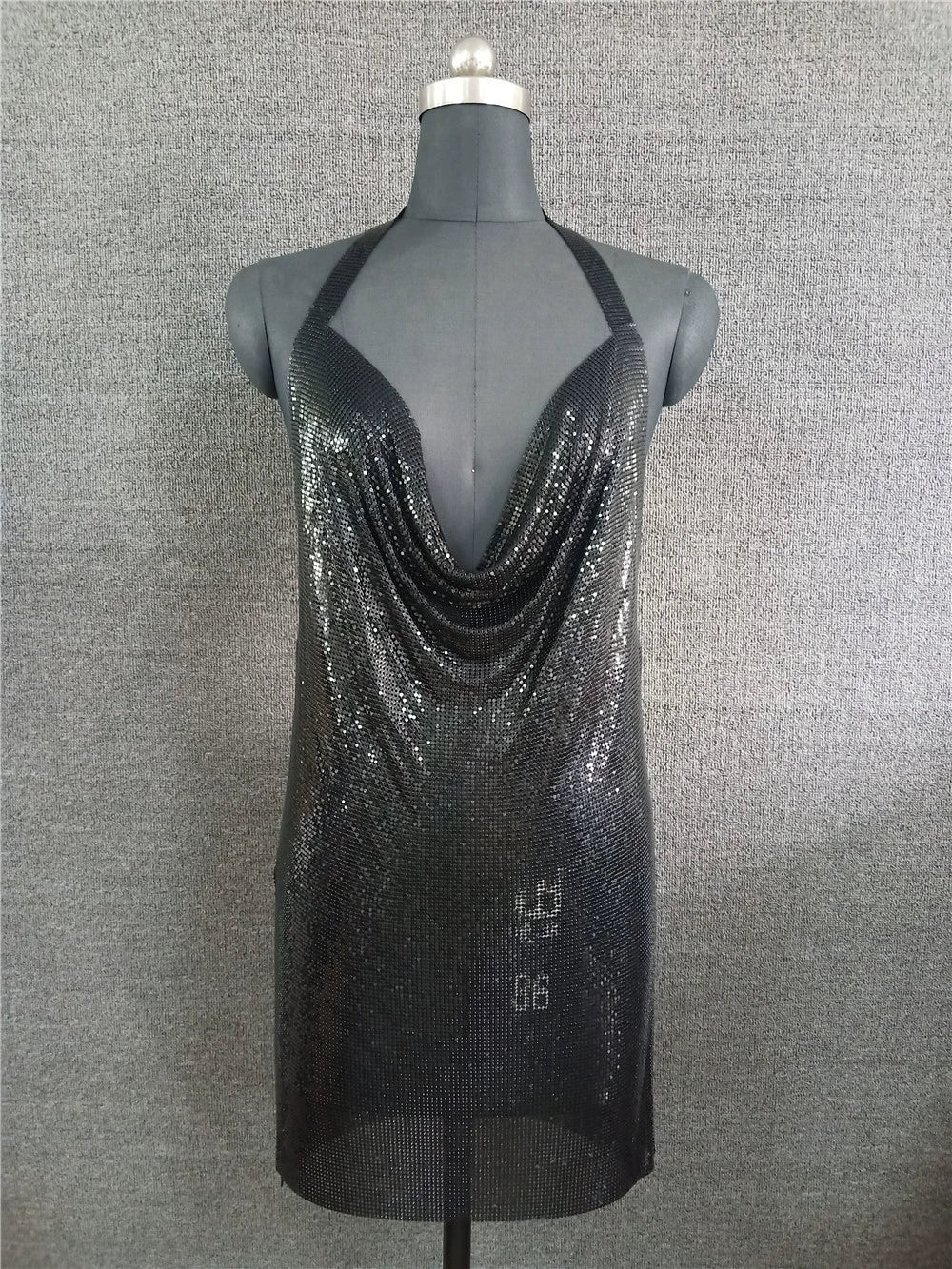 Instagram Light Diamond Halter Strap Dress for Birthday Party
