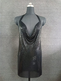 Instagram Light Diamond Halter Strap Dress for Birthday Party