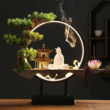 New Chinese Style Small Night Lamp Office Desk Surface Panel Opening Gift