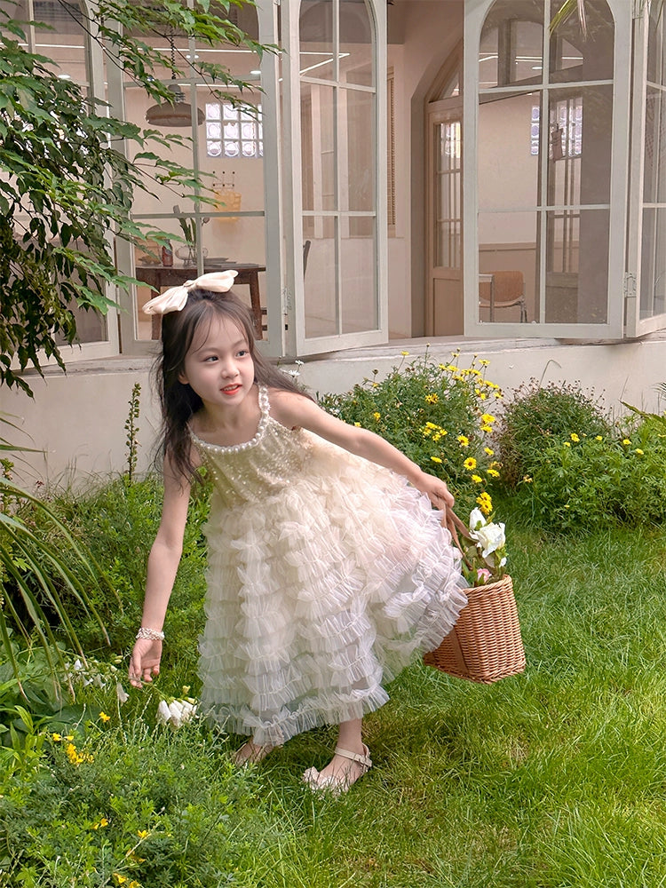 66 Princess Dress Girls' Dress Summer Dress Kids' Skirt 2023 New Western Style Little Girl Dress Gauze Dress Fashionable